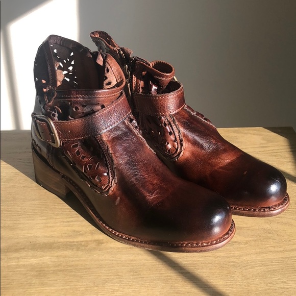 Bed Stu Shoes - Bed Stu Heather teak dip dye leather boots